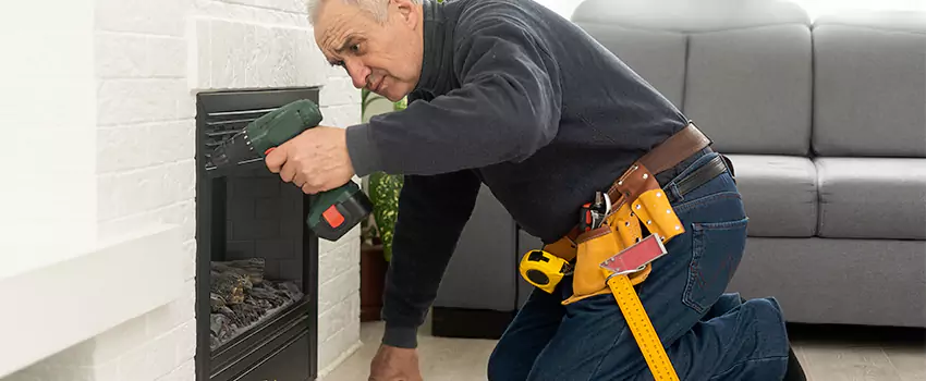 New Indoor Fireplace Installation in Herndon, Virginia