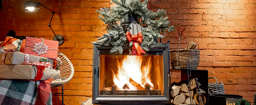 Travis Industries Linear Gas Fireplace Installation in Herndon, Virginia