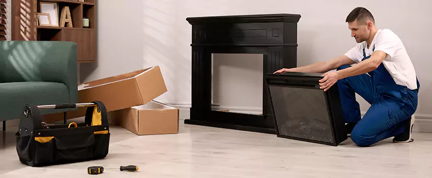 Old Rusted Metal Fireplace Repair And Replacement in Herndon, VA